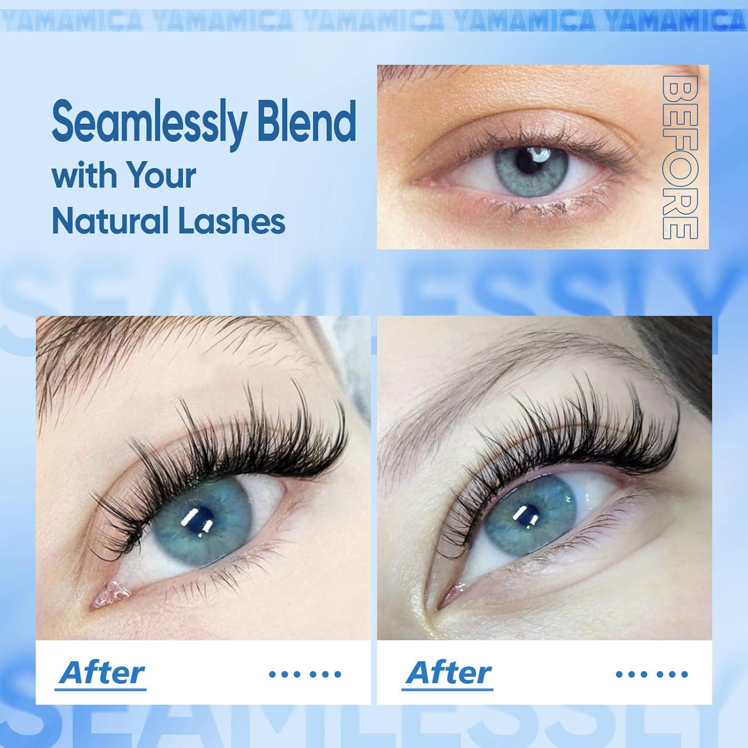 Pestañas Magnéticas Naturales Yawamica con Aplicador 14mm