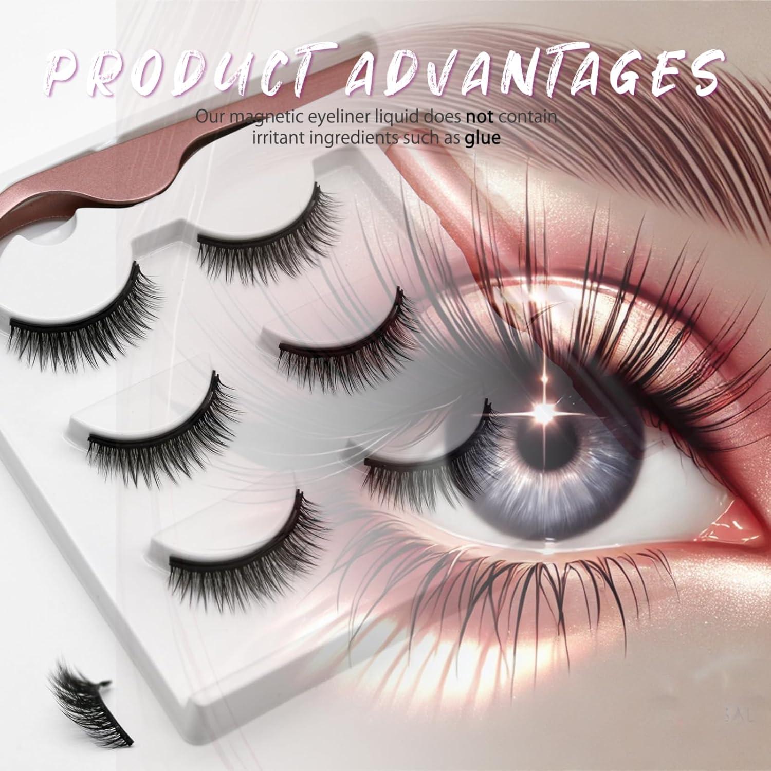 Pestañas Magnéticas Reutilizables LASHGLSO - Sin Pegamento