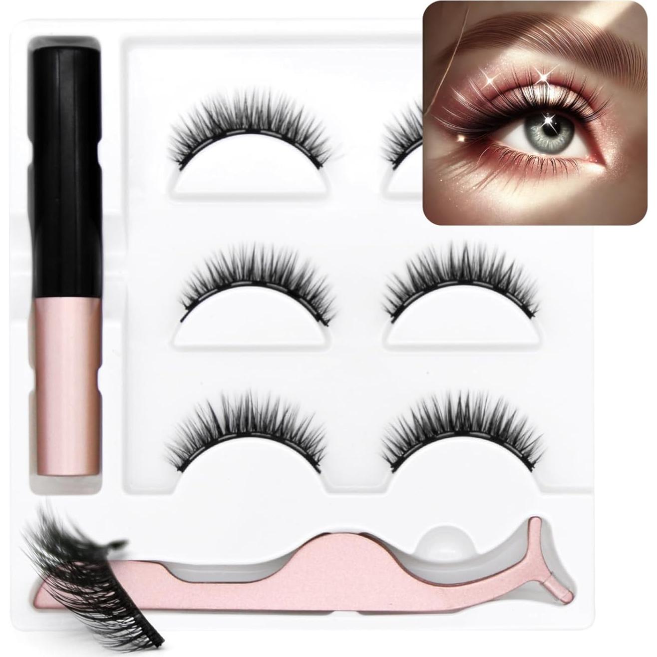 Pestañas Magnéticas Reutilizables LASHGLSO - Sin Pegamento