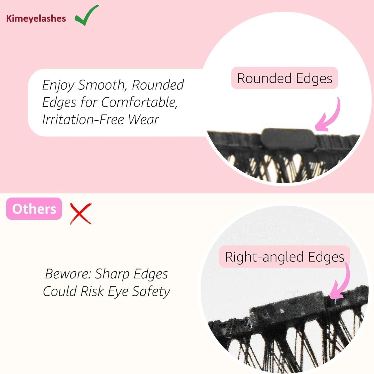 Kit de Pestañas Magnéticas Kimeyelashes con Delineador 7 Pares