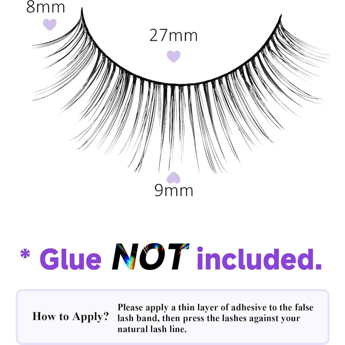 Pestañas Postizas Naturales Ukrizi K15 9mm Delicadas