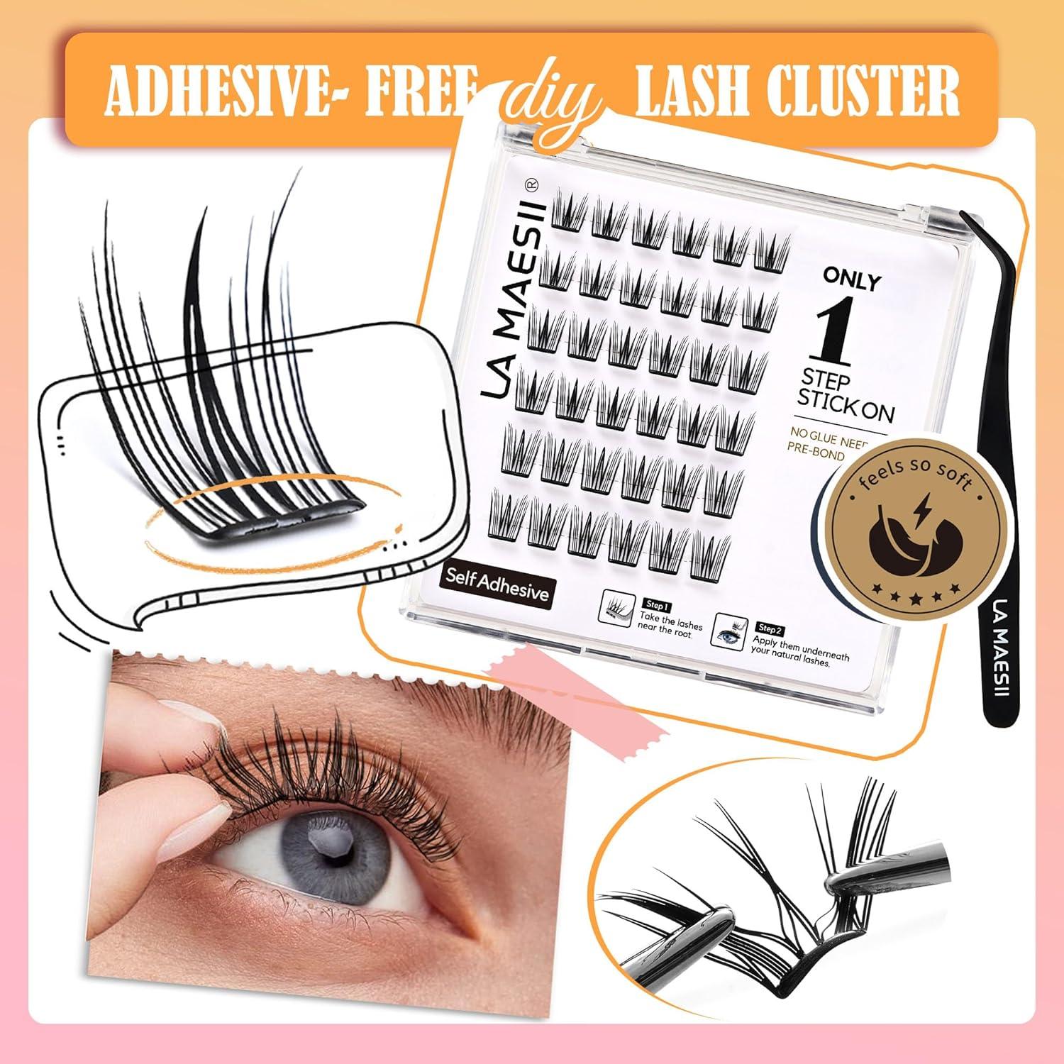 Pestañas Autoadhesivas La Maesii C Curl 10-14mm Reutilizables