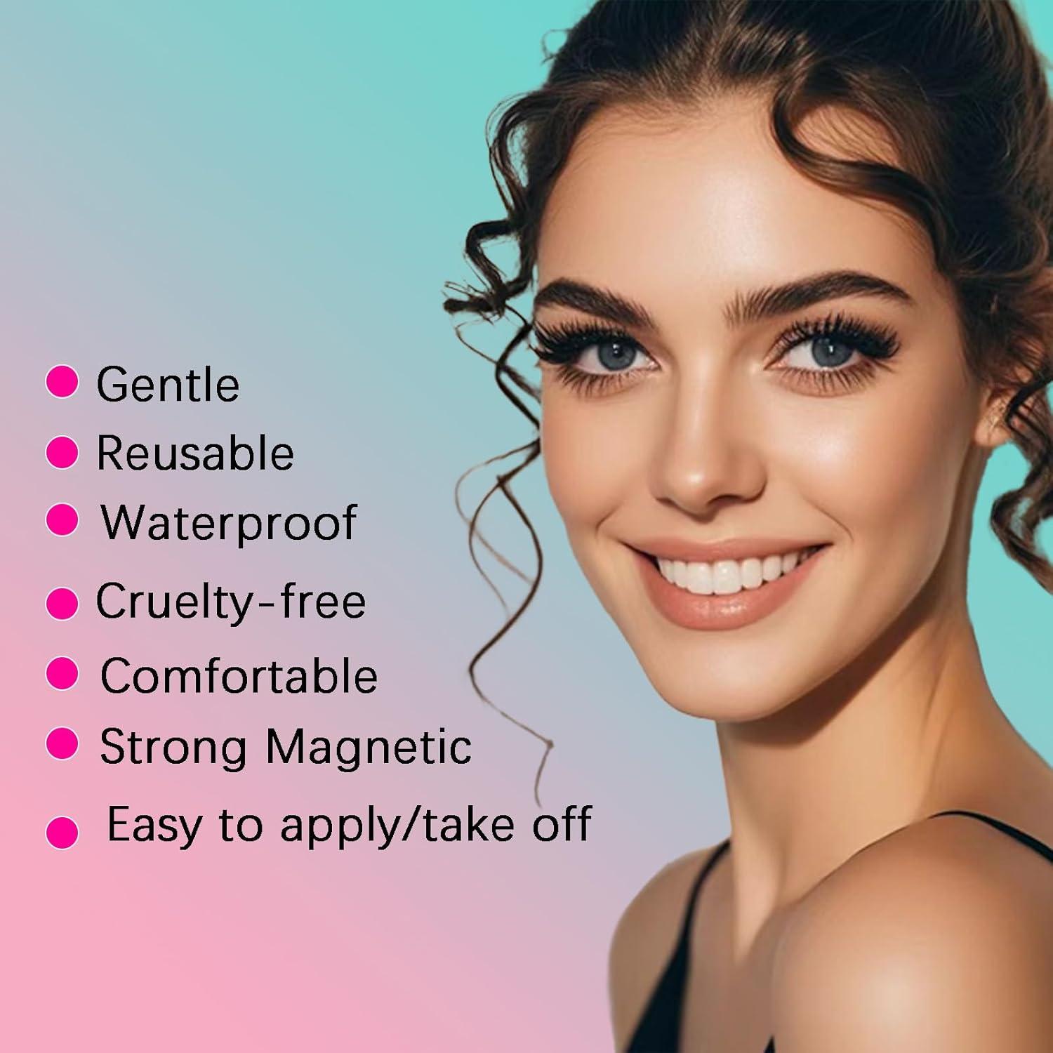 Pestañas Magnéticas Fayeerewo 18mm Ojos de Gato - 5 Pares