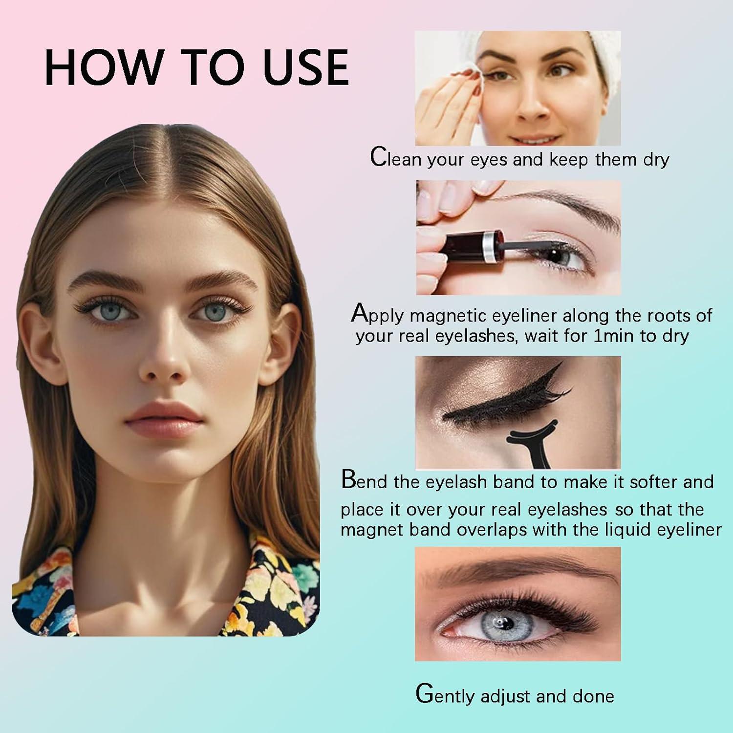 Pestañas Magnéticas Fayeerewo 18mm Ojos de Gato - 5 Pares