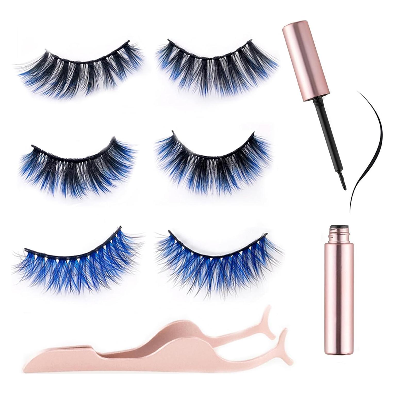 Kit de Pestañas Magnéticas 6D Miaowang con Delineador y Pinzas