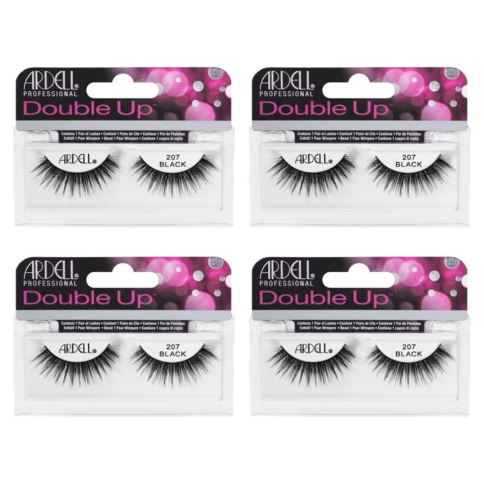 Pestañas Postizas Ardell Doble Up 207 - Volumen Dramático, Paquete de 4