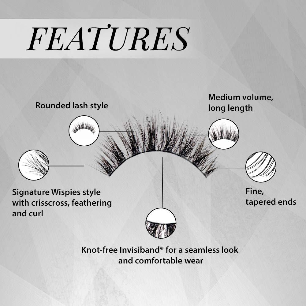 Pestañas Ardell Faux Mink Wispies - 4 Paquetes Reutilizables Ligeras