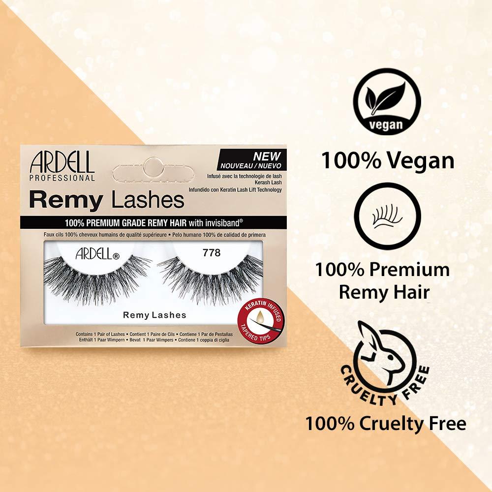 Pestañas Postizas Ardell Remy Lash 778 - 4 Pares de Cabello Humano