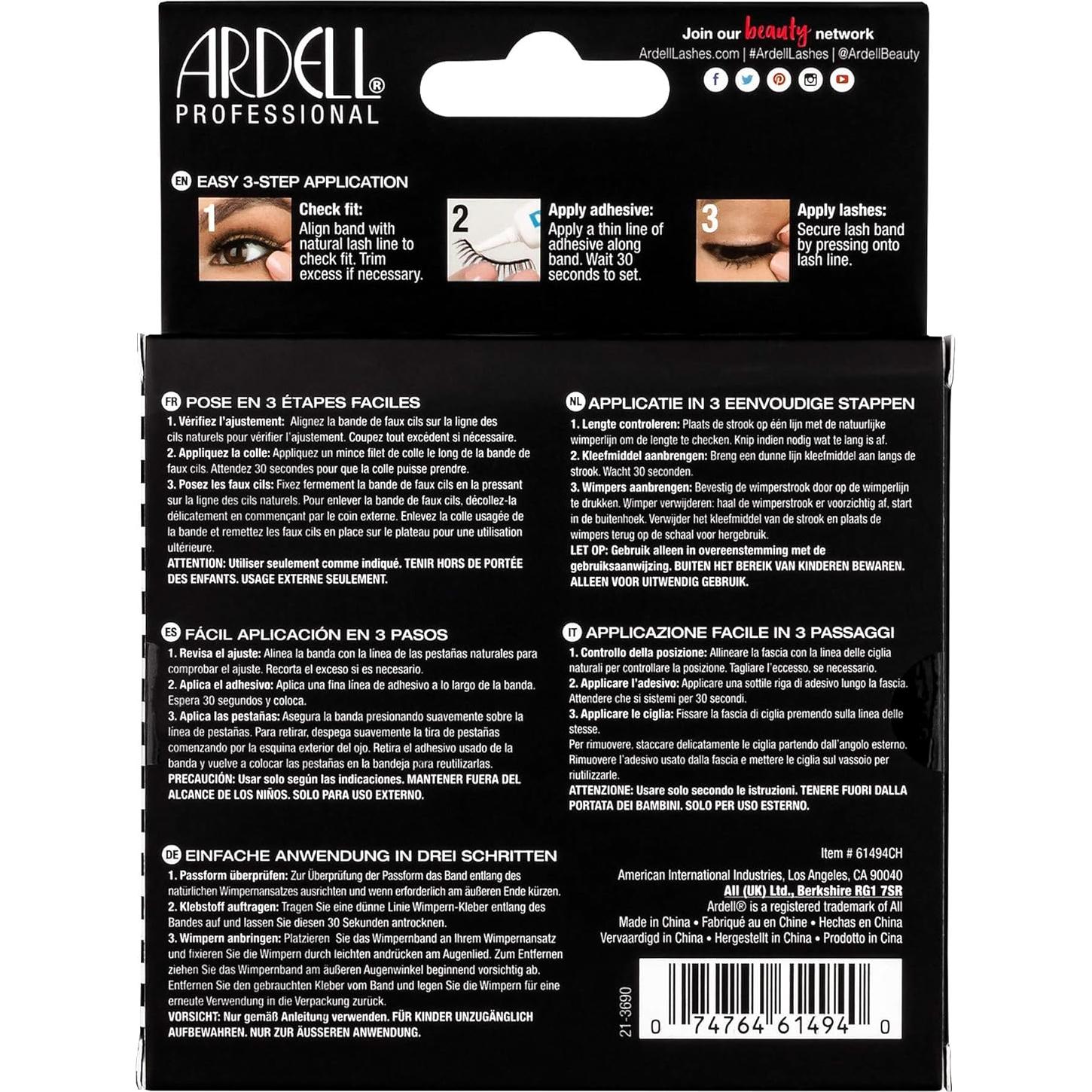 Pestañas Postizas Ardell Demi Wispies - 4 Paquetes Naturales