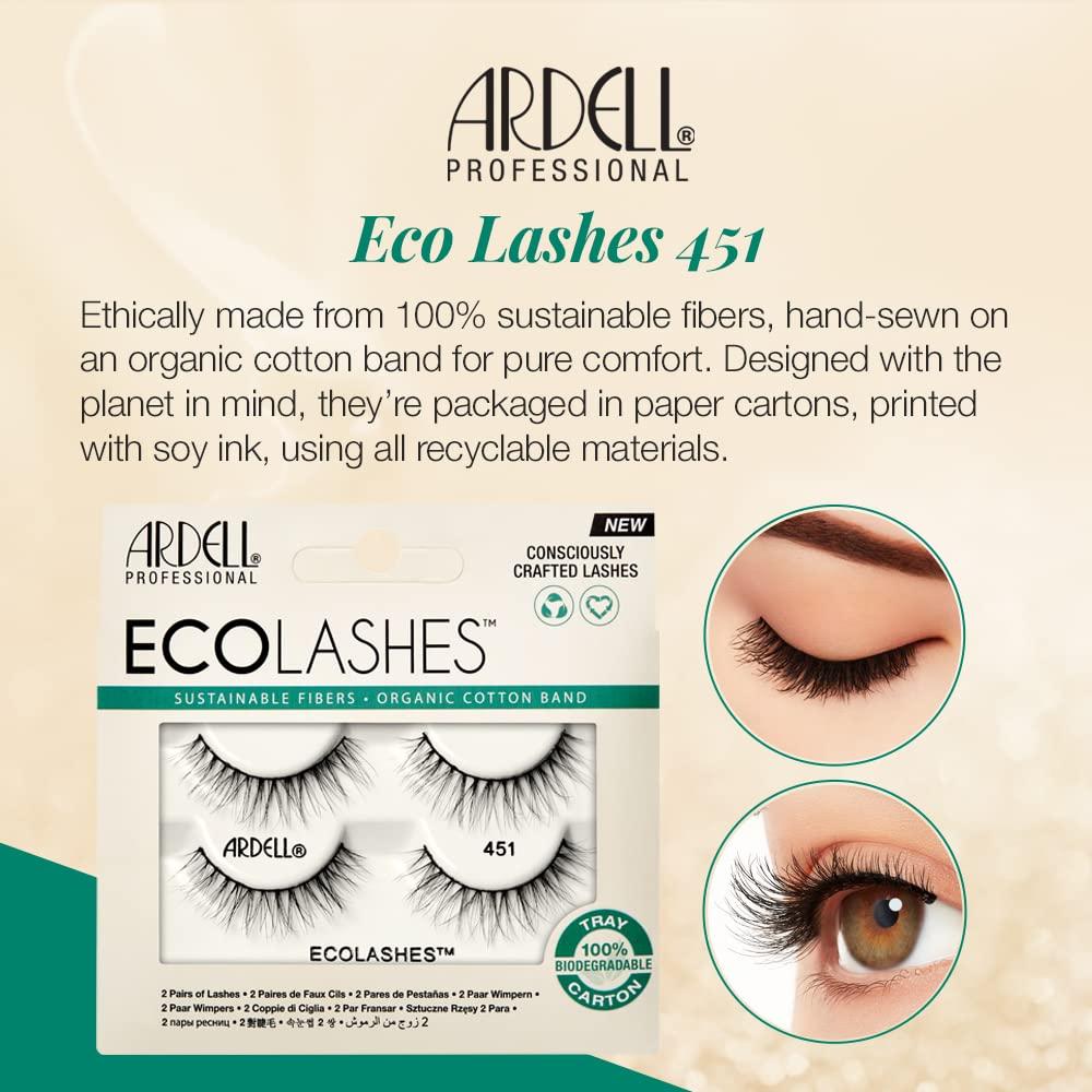 Pestañas Postizas Ardell Eco Lashes 451 - 2 Pares Veganas