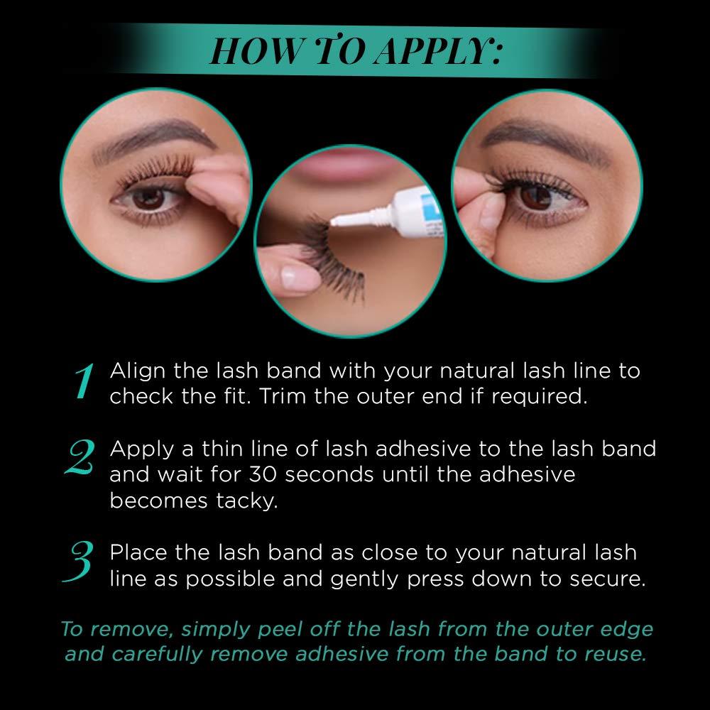 Pestañas Postizas Ardell Natural Babies - 4 Pares, Negro