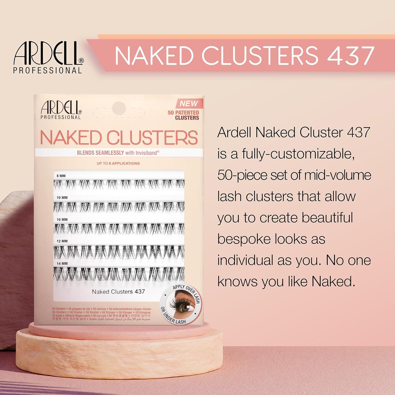 Pestañas Individuales Ardell Naked Clusters 437 - 50 Piezas