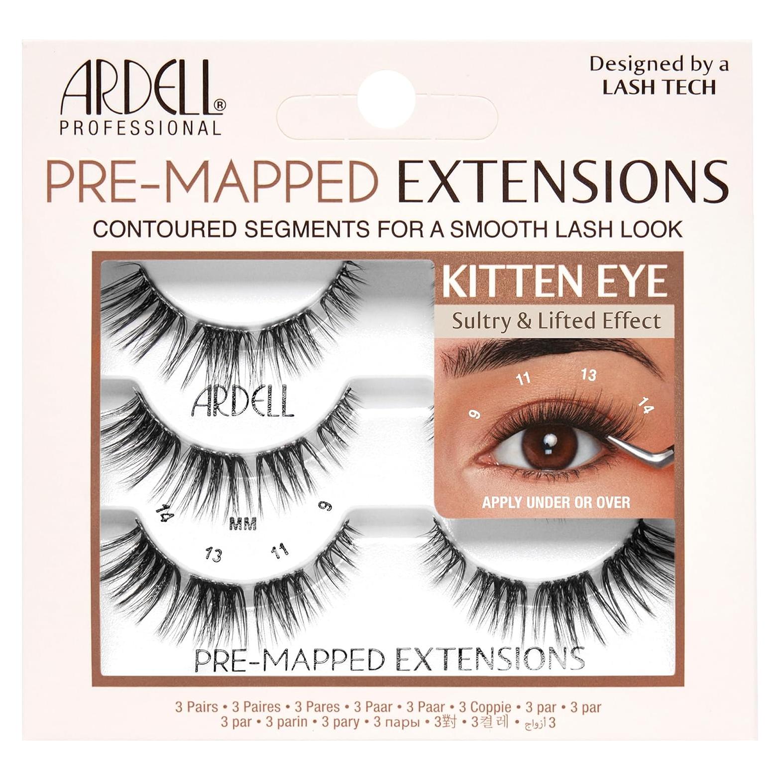 Extensiones de Pestañas Ardell Ojo Gatito - Paquete de 3