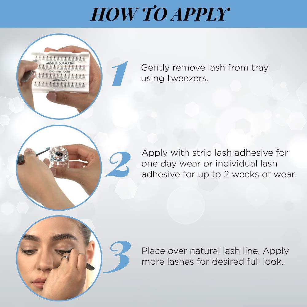 Pestañas Postizas Ardell Cortas Negras - Kit DIY 4 Grupos