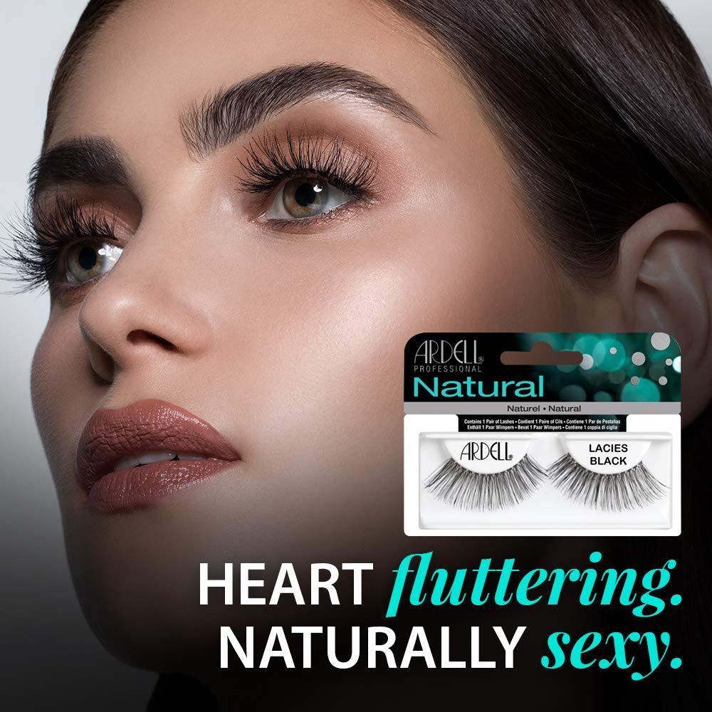 Pestañas Postizas Ardell Lacies Negro - 4 Paquetes Reutilizables