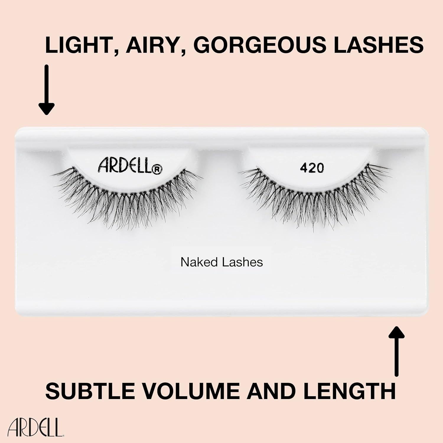 Pestañas Postizas Ardell Naked Lashes 420 - Volumen Sutil