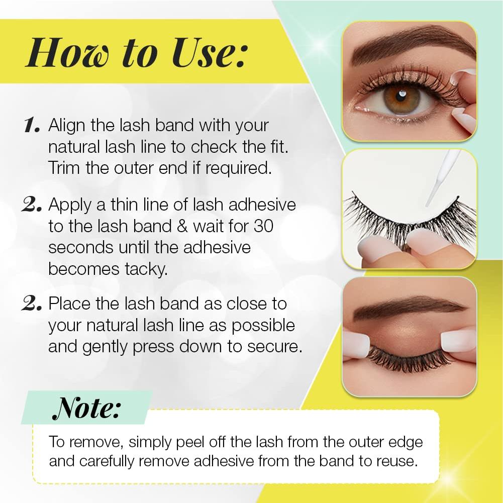 Pestañas Postizas Ardell Active Lashes - Impermeables y Naturales