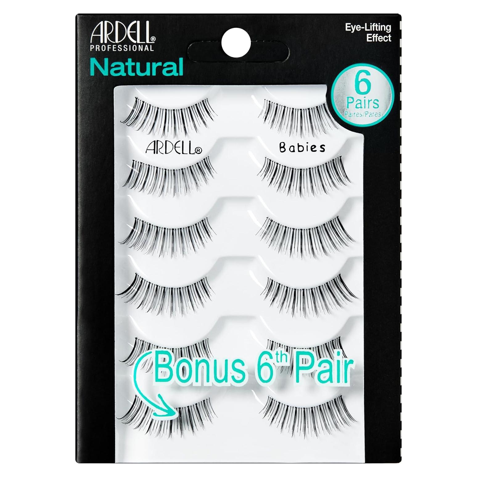 Pestañas Postizas Ardell Natural Babies Negro - Ligeras y Reutilizables