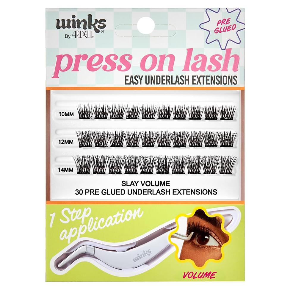 Extensiones de Pestañas Ardell Winks Press On - Volumen 30 Piezas