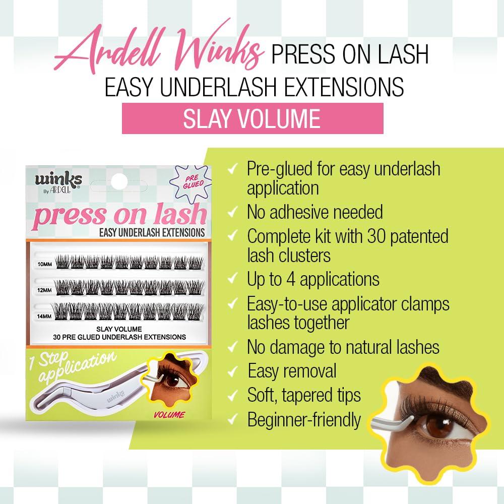 Extensiones de Pestañas Ardell Winks Press On - Volumen 30 Piezas