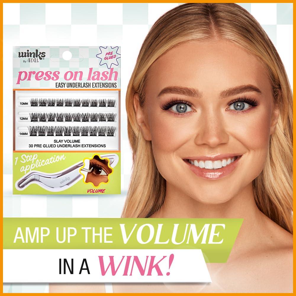 Extensiones de Pestañas Ardell Winks Press On - Volumen 30 Piezas