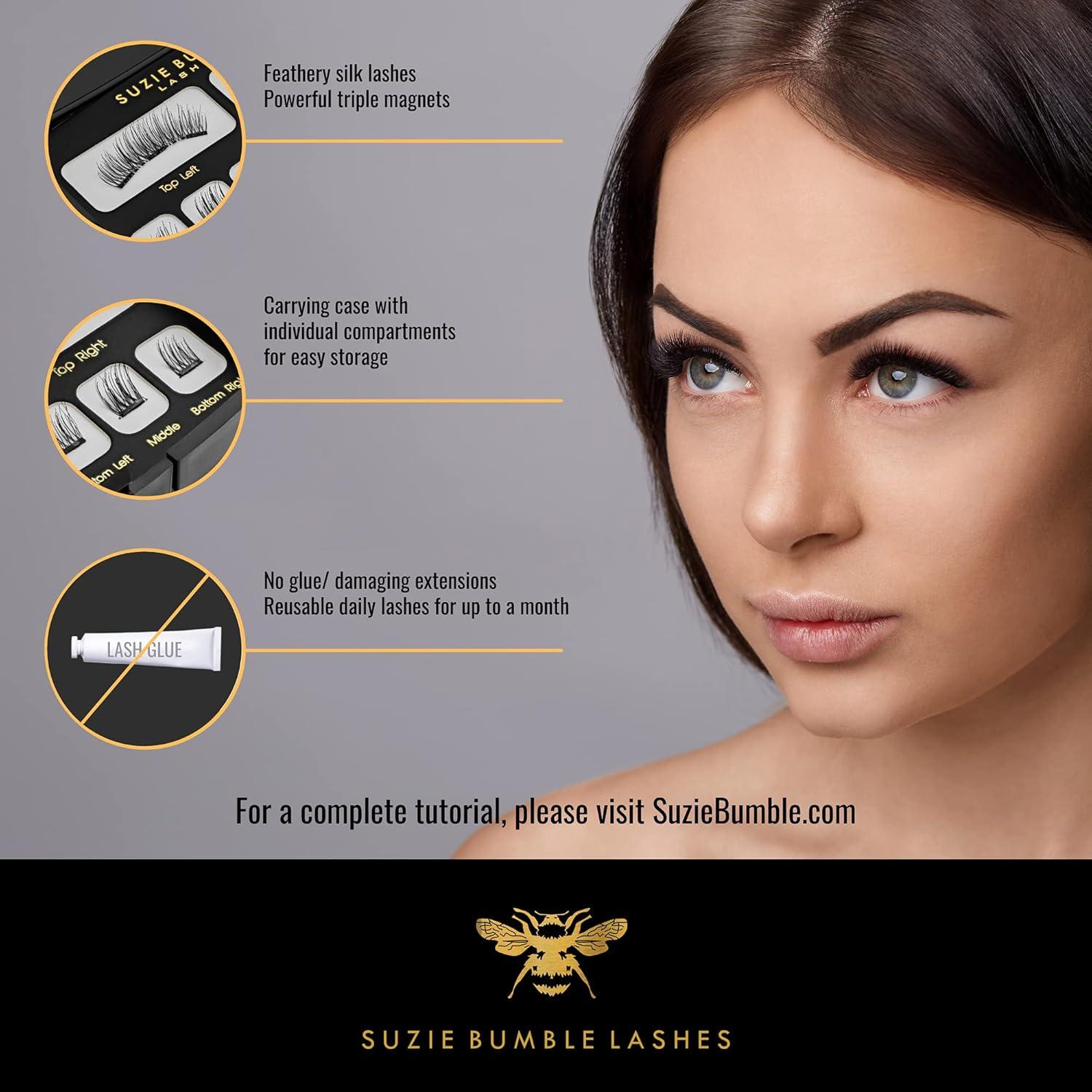 Pestañas Magnéticas Reutilizables Suzie Bumble con Estuche