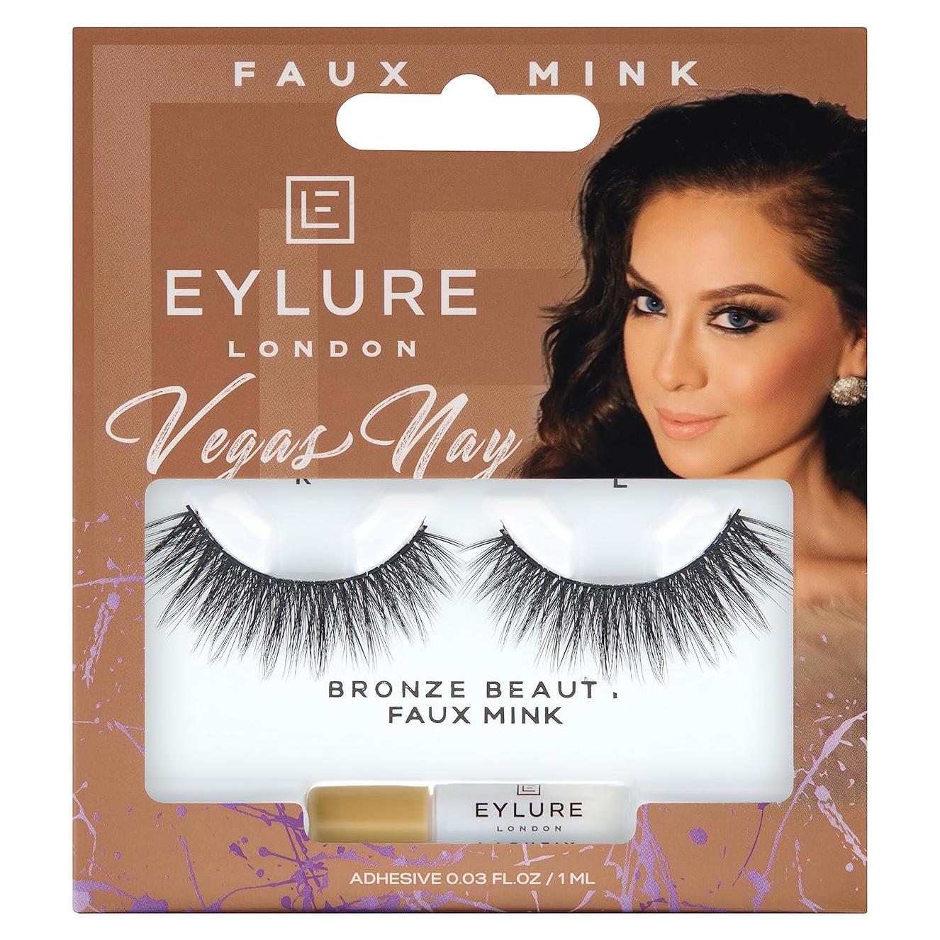 Pestañas Postizas Eylure Vegas Nay Belleza Bronce, Reutilizables