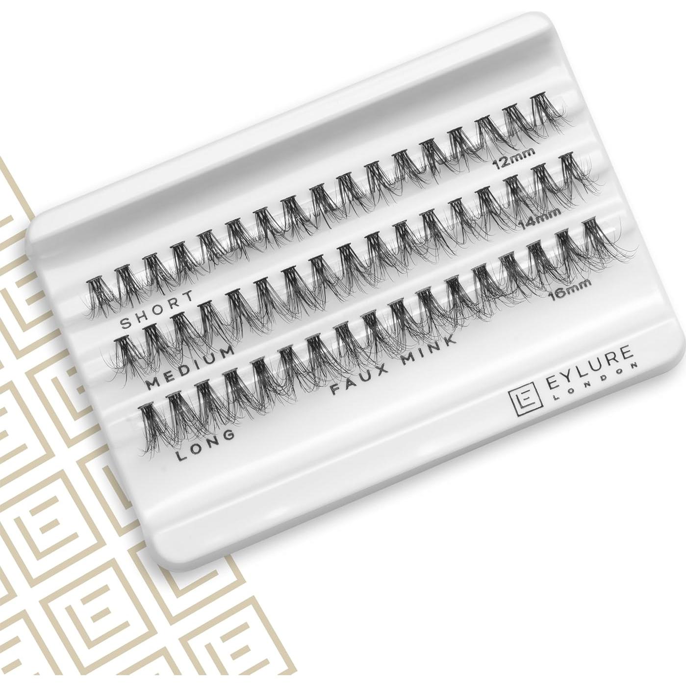 Pestañas Postizas Individuales Eylure Luxe 3D - Cortas, Medianas y Largas