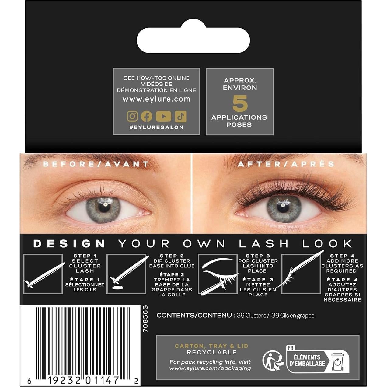 Pestañas Eylure Luxe Faux Mink Mega Volume 10-14mm