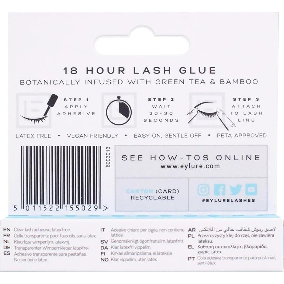 Pegamento para Pestañas Eylure 4.5 ml Transparente 18 Horas