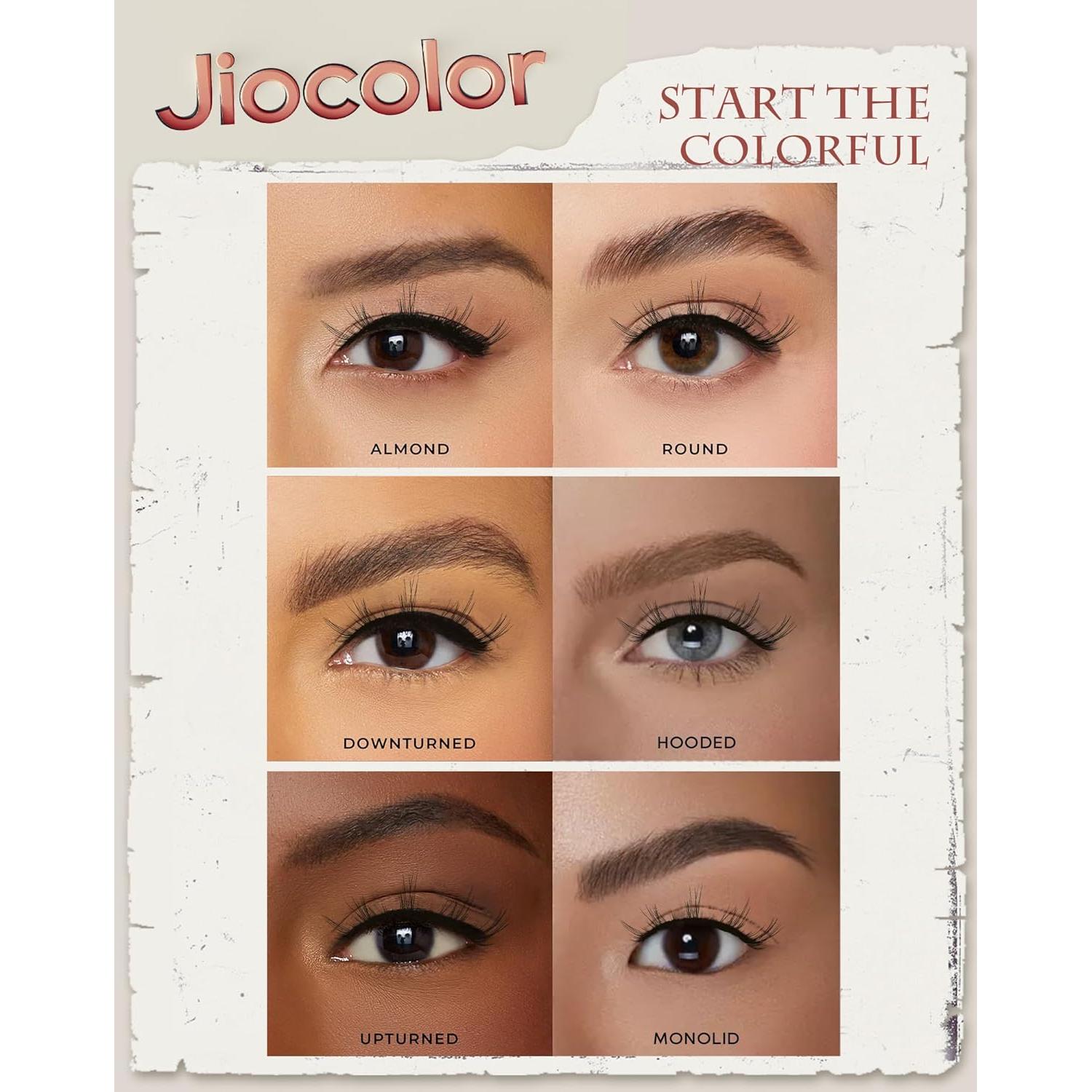 Pestañas Postizas Jiocolor S10 Ojos de Gato 13mm 7 Pares