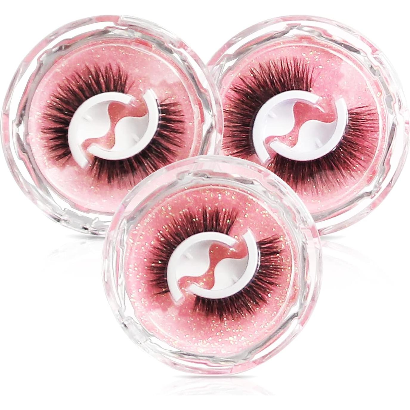 Pestañas Autoadhesivas AmoVee - 3 Pares, Efecto Natural