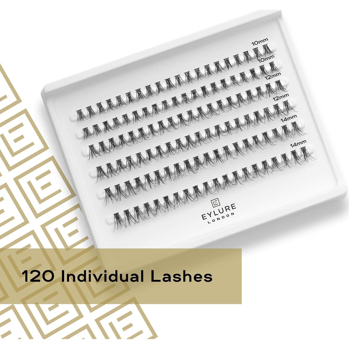 Pestañas Individuales Eylure 3D Luxe - 120 Grupos, Seda