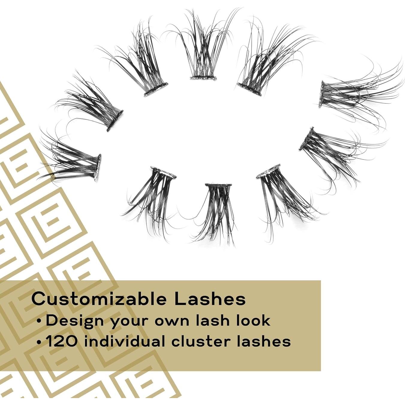 Pestañas Individuales Eylure 3D Luxe - 120 Grupos, Seda