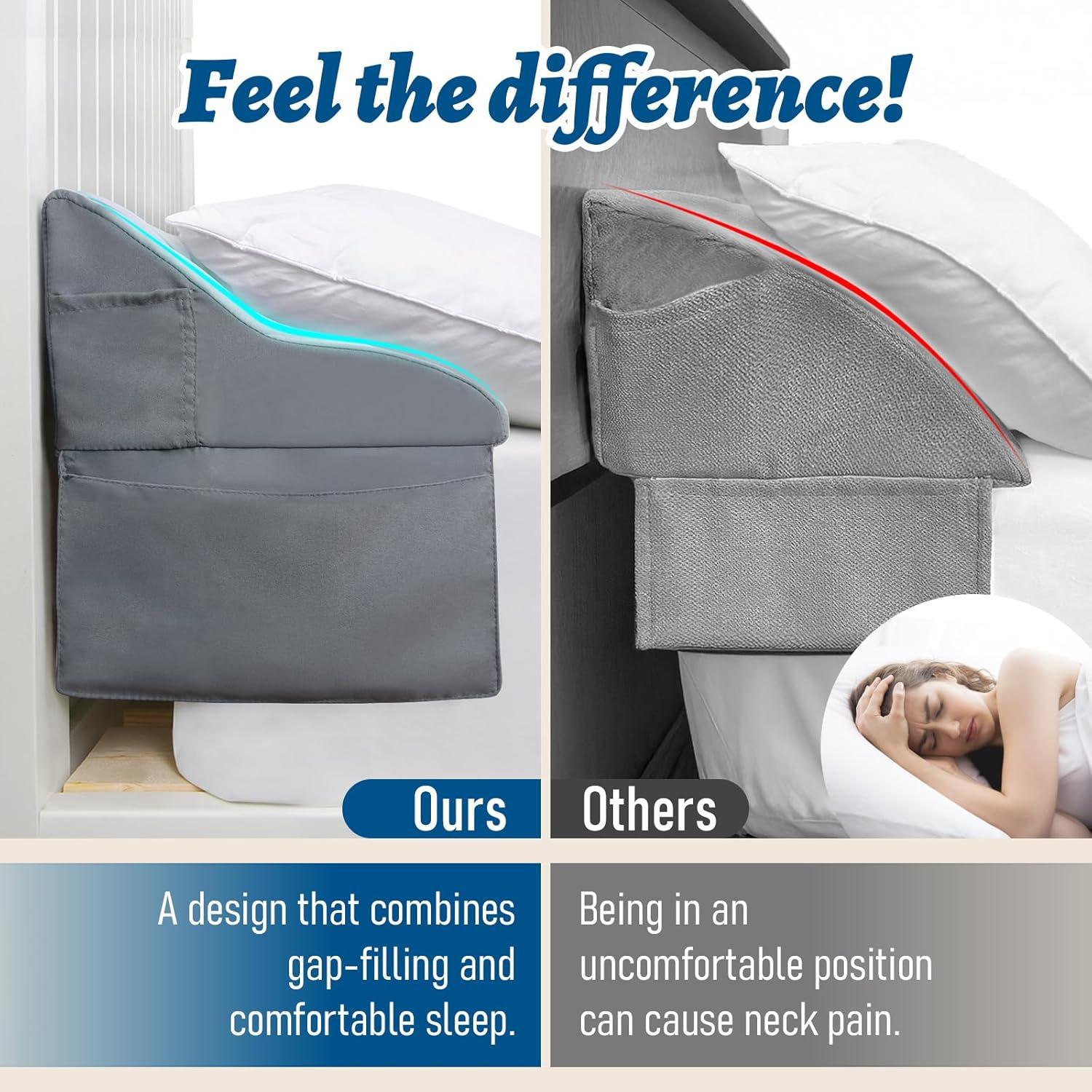 Cojín en Cuña Queen Selectico Gris con Funda Lavable