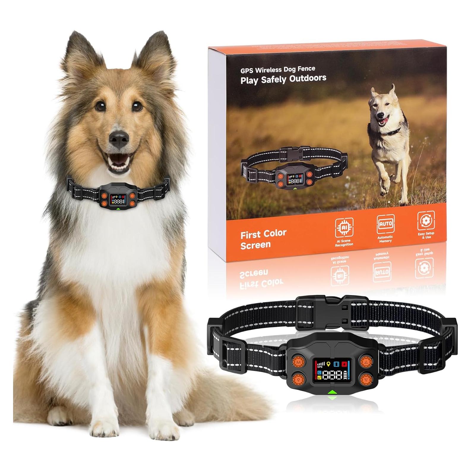 Cerca Inalámbrica GPS para Perros LINCAE, Collar Impermeable IPX7