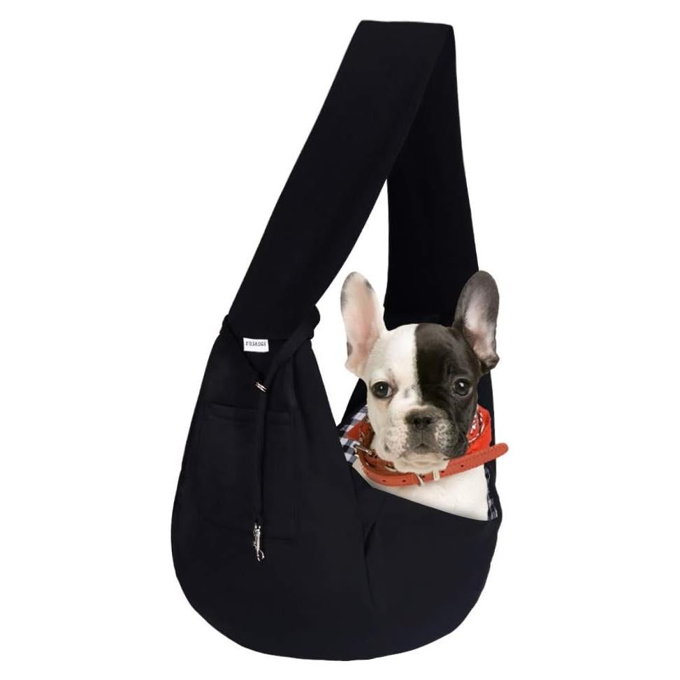 Bolsa Transportín para Mascotas Pequeñas FDJASGY Negra