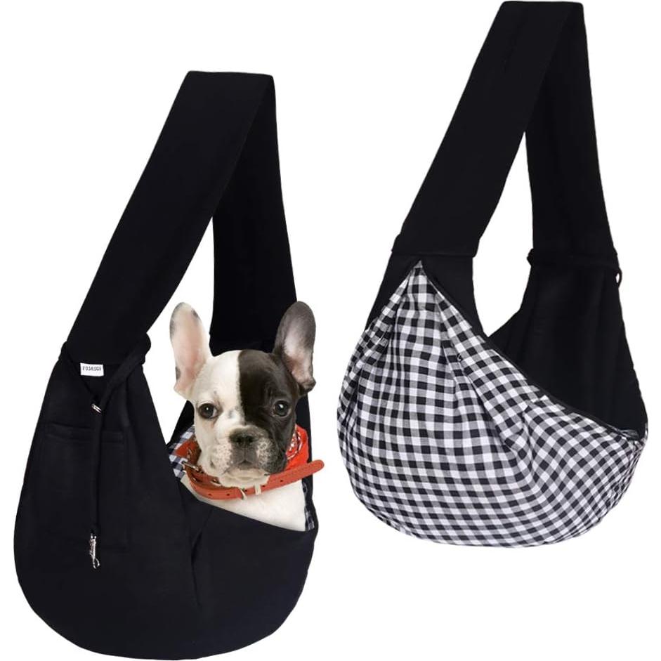 Bolsa Transportín para Mascotas Pequeñas FDJASGY Negra