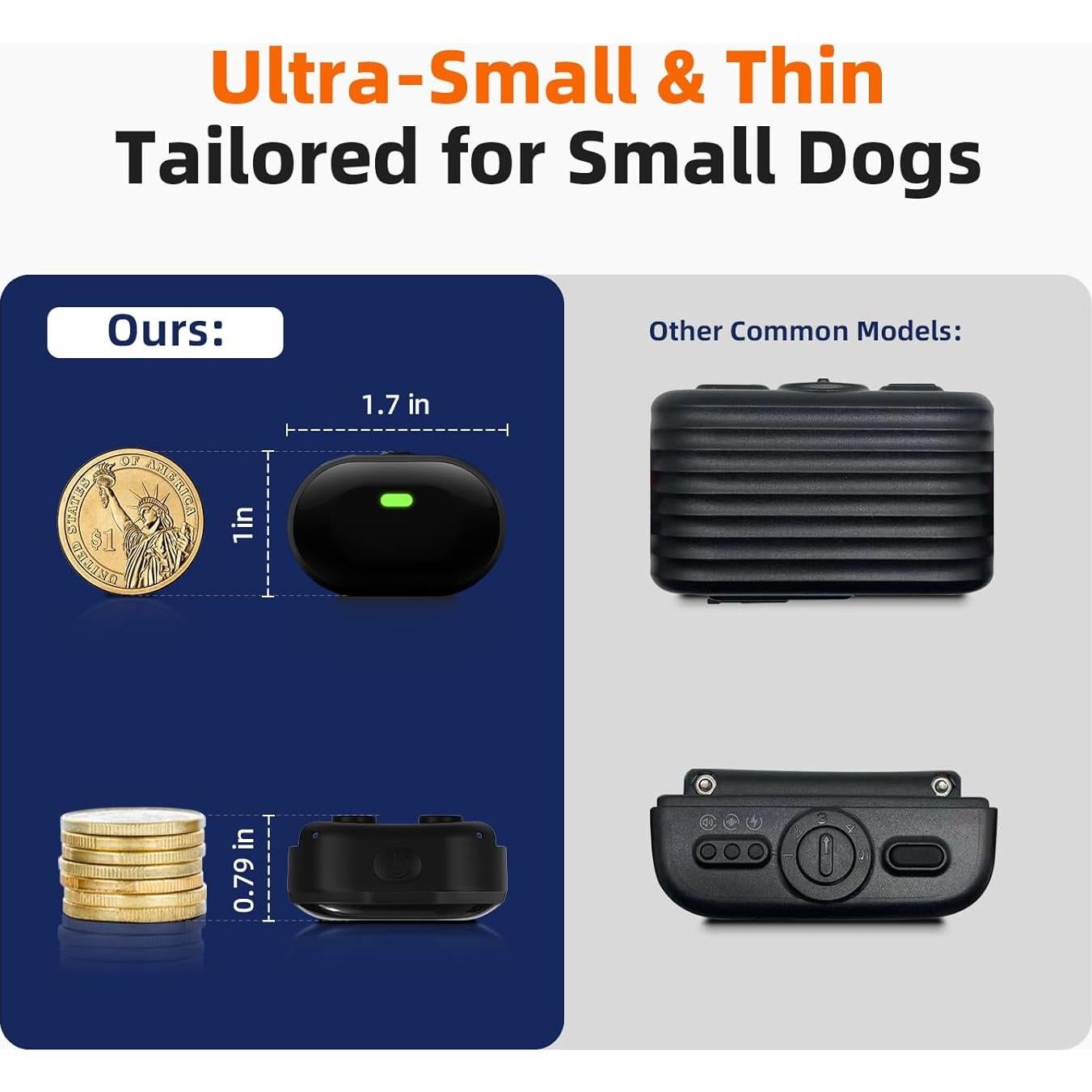 Collar de Choque para Perros Chicos Chupolik 900X 198 Niveles