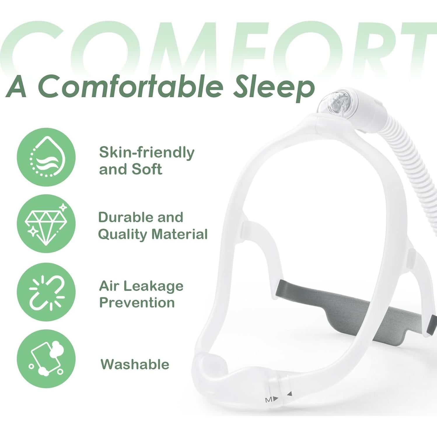 Cabezal CPAP Ajustable JFHNMLW para Airfit N30i y P30i - 2 Piezas
