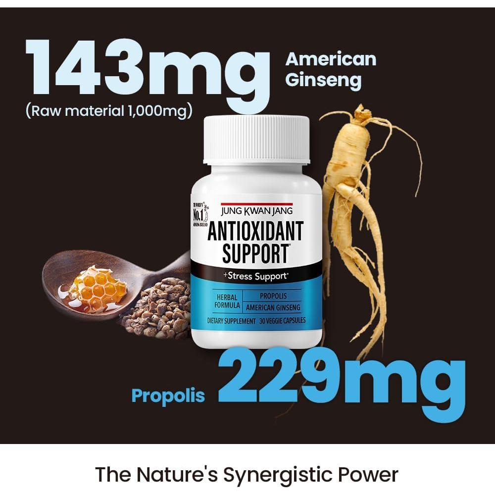 Mezcla Antioxidante JungKwanJang - 30 Cápsulas con Ginseng