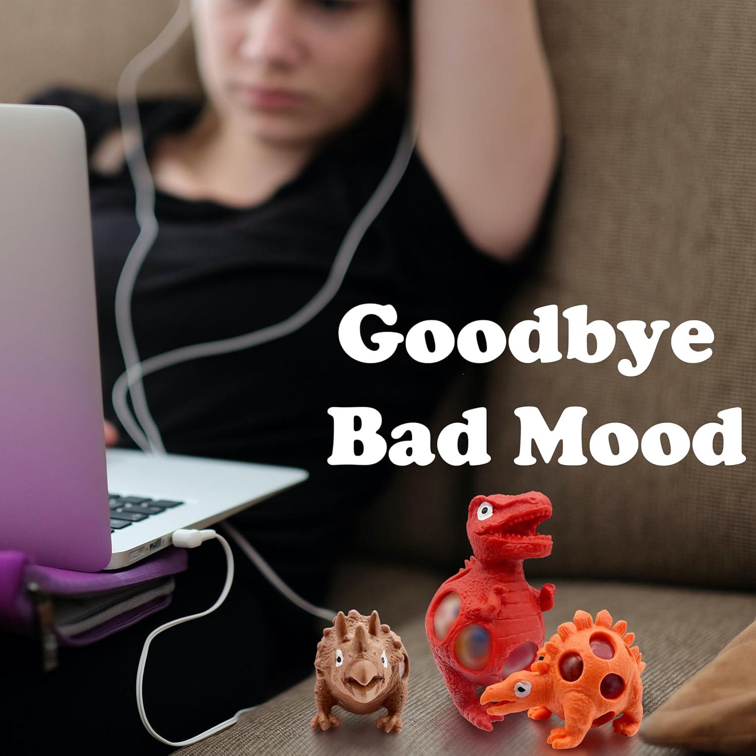 Pelotas Antiestrés Dinosaurio ZTATU - 3 Piezas, Alivio Estrés