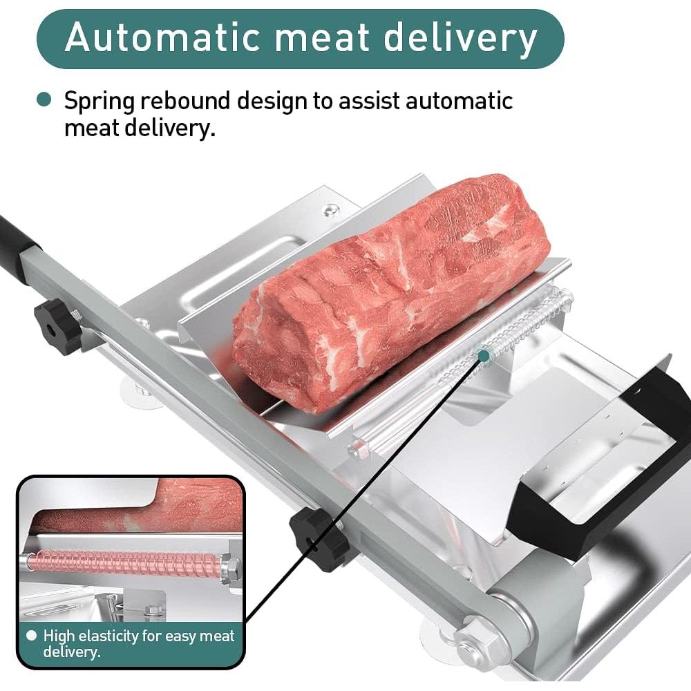 Cortadora Manual de Carne Koconic Acero Inoxidable 200mm