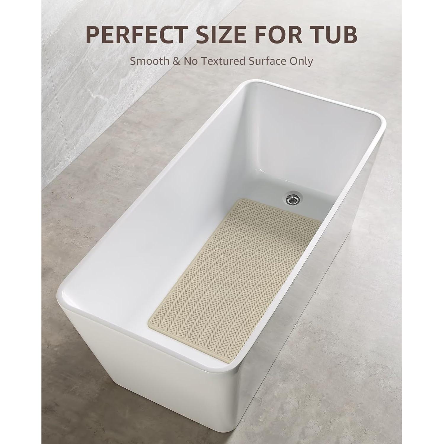 Alfombra de Baño Antideslizante Bligli 68x43 cm Marrón