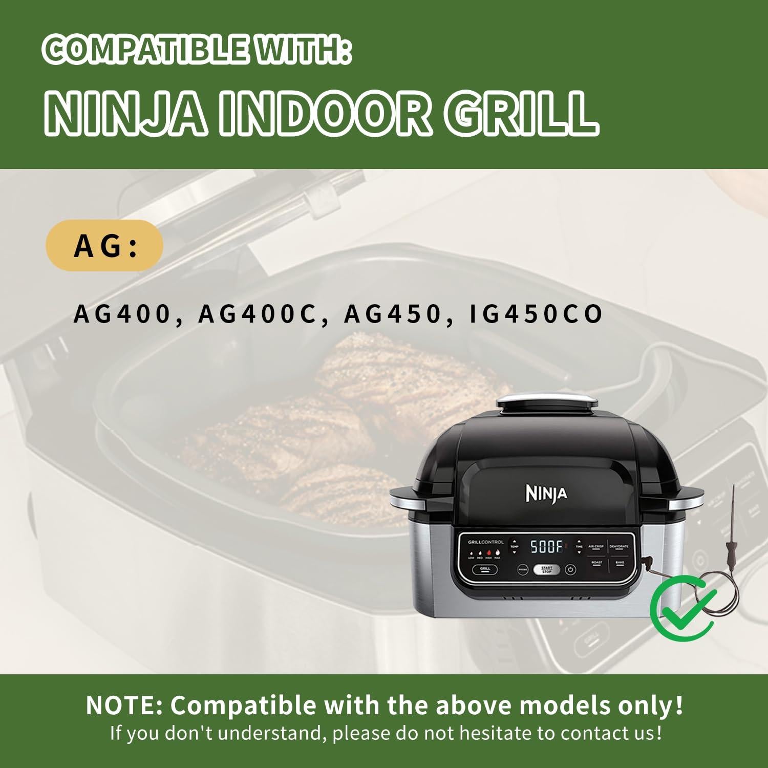 Sonda de Temperatura para Carne Ninja AG400/AG450 - Acero Inoxidable