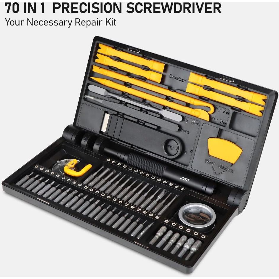 Juego de Destornilladores de Precisión ZOE 70 en 1 Magnético