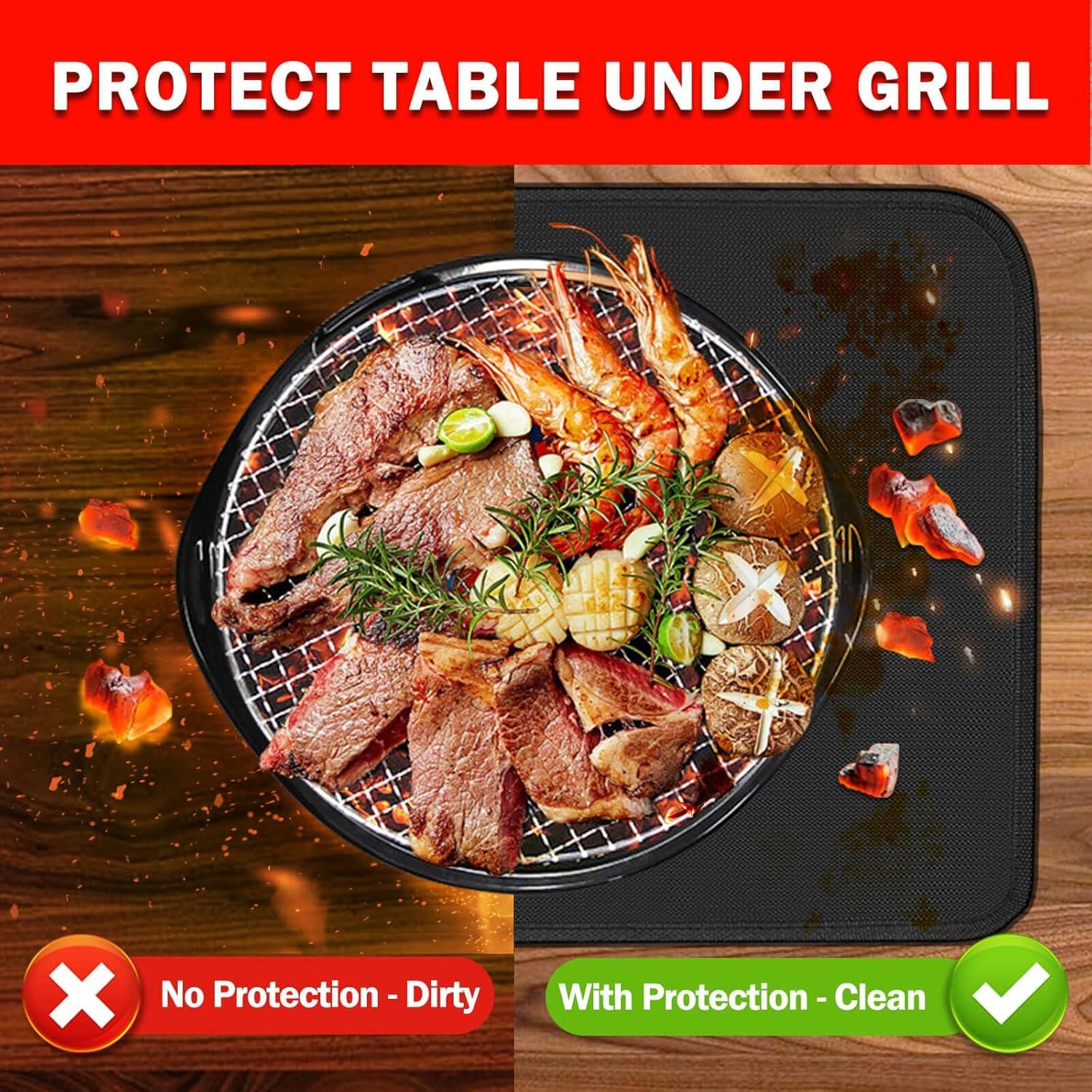 Alfombrilla para Parrilla TOHONFOO 15x18cm Resistente al Calor