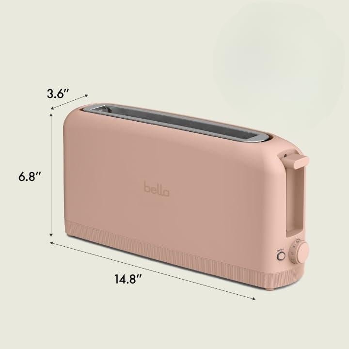Tostadora delgada 2 rebanadas BELLA floración 900W 25.4cm