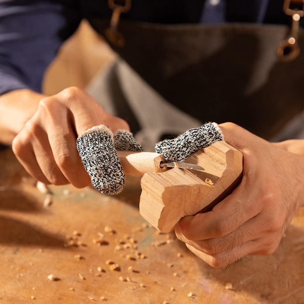 Protectores de Dedos Reutilizables Hokilands - 12 Piezas, 5 Niveles Corte