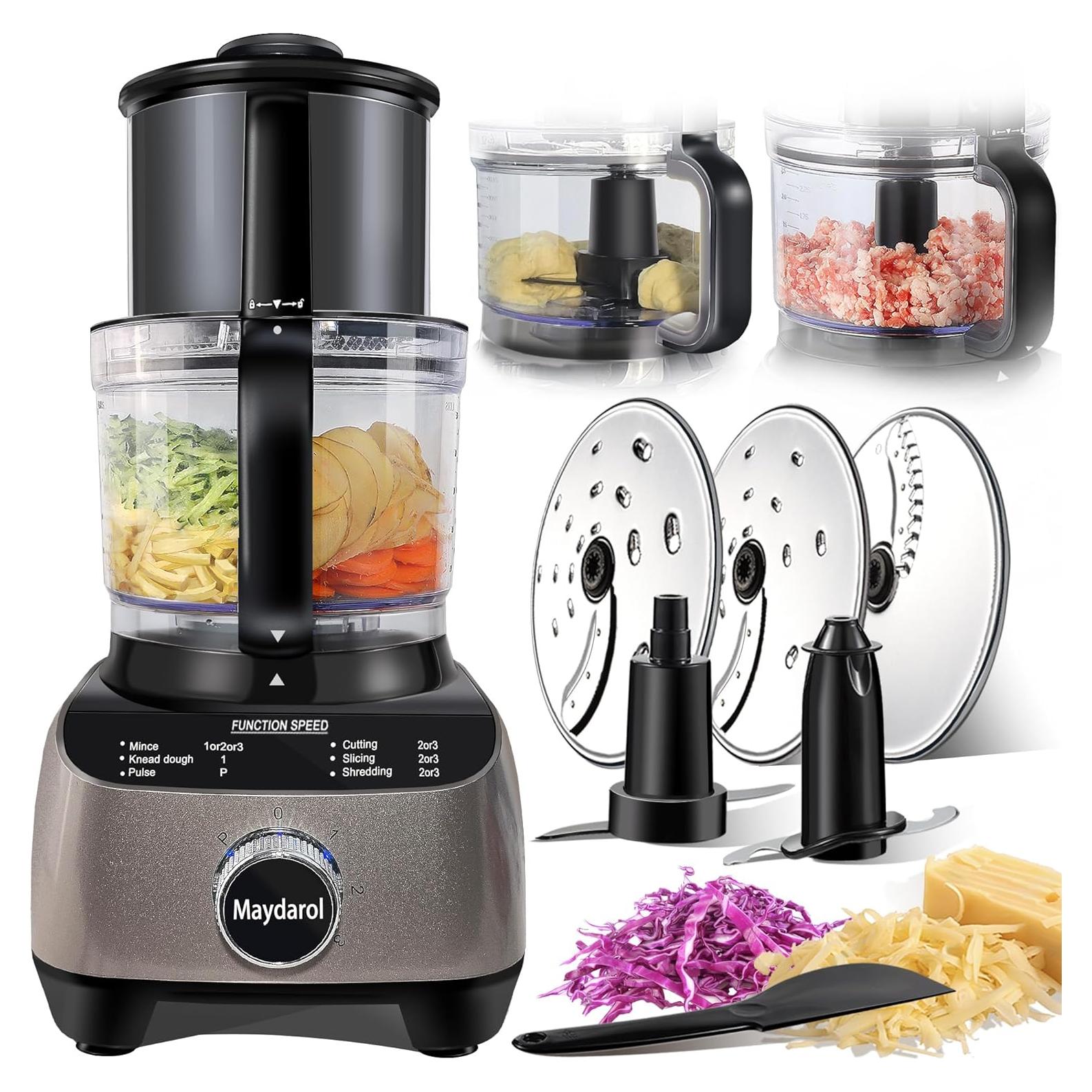 Procesador de Alimentos Maydarol 14 Tazas 600W 4 Velocidades